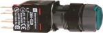 Green flush complete illum pushbutton &Oslash;16 spring return 1NO 12...24V. range of product: Harmony XB6 - device short name: XB6 - mounting diameter: 16 mm - contacts operation: slow-break - light source: LED - bulb base: integral LED. XB6AW3B1B | 338911 ...