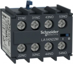 Auxiliary contact block, TeSys K, 2NO+2NC, front mounting, screw clamp terminals, EN 50012 LA1KN22M | 3389110428445