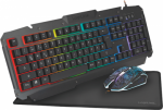 ENG/GER Wired gaming keyboard, USB, Black, With gaming mouse ID0185 | 4052792053050