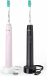 Philips | Sonicare Electric Toothbrush | HX3675/15 | Rechargeable | For adults | Number of brush heads included 2 | Number of teeth brushing modes 1 | Sonic technology | Black/Pink HX3675/15 | 8710103985693