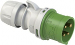 CEE Industrial plug 4x32A (3P+PE) 10h IP44 SHARK green/grey 024-10 | 9003399148958