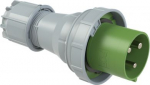 CEE Industrial plug 3x125A (2P+PE) 10h IP67 POWER TWIST green/grey 043-10 | 9003399888243