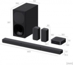 Sony | HT-S40R 5.1ch Home Cinema Soundbar with Wireless Rear Speakers | Black | No | USB port | Wi-Fi | Bluetooth | Wireless connection HTS40R.CEL | 4548736121737