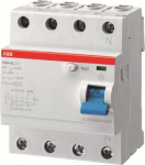 4P A 63A 30mA Residual Current Circuit Breaker (RCCB) F204 A-63/0.03-L 2CSF204123R1630 | 8012542820307