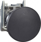 Black &Oslash;40mushroom pushbutton &Oslash;22 spring return 1NO. range of product: Harmony XB4 - device short name: XB4 - fixing collar material: zamak - mounting diameter: 22 mm - contacts operation: slow-break - connections - terminals: screw clamp terminals :  ...