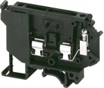 Linergy fused disc. terminal block, 4mm2 6,3A single-level 1x1 screw, black. range: Linergy - product name: TR - product or component type: terminal block - device short name: TRV - terminal block type: fused disconnect - mounting mode: clip-on - nom ...