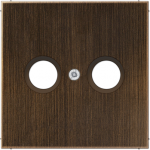 Metal cover plate for TV socket outlet, antique brass, LS ME2990TVAT | 4011377099036
