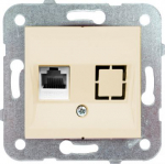 Single RJ45 CAT6 cream Karre 90963778 | 8691136315360