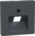 Cover plate for 1xdata sockets, anthracite, Merten System M 298314 | 4042811015565