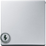 Intermediate Ring with Hinged Lid Cylinder with Different Locking Cover plates Busch-Duro 2000&reg; SI and Reflex SI aluminium silver - Allwetter 44 (IP 44) 2CKA001710A3789 | 4011395103937