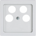 As cover for 4gang Antenna socket insert.   Outputs in a trapezoidal arrangement e.g. TV/R/SAT/SAT or TV/R/DATA/DATA or TV/R/SAT/DATA. 2CKA001724A4368 | 4011395225332