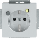 FI-Schukomat SCHUKO&reg; socket insert Safety Shutter aluminium silver - Platform 63 2CKA003116A0668 | 4011395229842