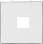 Color: Soft White   Cover plate for telephone/data outlet code: 8117 & 8118 2CLA851700A1101 | 8427238134727