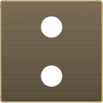 Color: Antique Gold.   Cover plate for 2RCA connection unit code: 8155.2 2CLA855520A1201 | 8427238166551