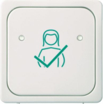 ELSO MEDIOPT care - central plate for cancel switch - 1 rocker - pure white 735814 | 4013984185232