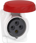 Socket, Mureva PK, panel-mounted, angled, 16A, 3P+E, 400V, IP67 PKF16F734 | 3303432033460