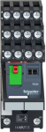 miniature pre assembled plug in relay with socket, Harmony Electromechanical Relays, 6A, 4CO, LED, l RXM4AB2P7PVS | 3606489563202