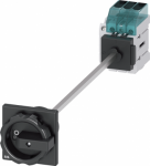 Load disconnector 3LD3, Iu 25 A Main switch 3-pole Rated operating capacity at AC-23 A at 400V 9.0kW floor mounting Basic switch with door coupling Central hole mounting 22.5mm Rotating drive black 66 x 66 mm with auxiliary switch 1OE + 1S The 3LD ma ...