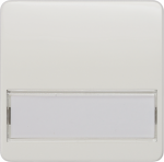 Rocker for universal switch with label, 65x65mm, titanium white, DELTA profil 5TG7816 | 4001869048581