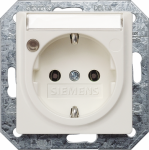 DELTA i-system titanium white SCHUKO socket outlet 10/16 A 250 V With screwless Connection terminals Status indicator, Labeling field cover plate 55 x 55 mm DELTA switches and socket outlets � design and quality to perfection from Siemens. Due to its ...