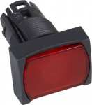 Head for illuminated push button, Harmony XB6, red rectangular flush, 16mm, integral LED, spring ret ZB6DW4 | 3389110776034
