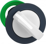 Head for selector switch, Harmony XB5, flush mounted white 2 pos stay put ZB5FD201 | 3606481339188