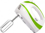 Adler Mixer AD 4205 g Hand Mixer, 300 W, Number of speeds 5, Turbo mode, White/Green AD 4205 G | 5908256836594