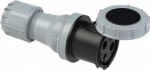 CEE connector 3x125A (2P+PE) 7h IP67 POWER TWIST with cap black 243-7 | 9003399043970