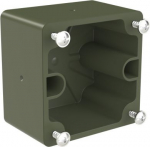 Wall mounting box for safety sockets, 75x75, IP68, green 80068.U | 9003399494567