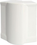 External corner for GBD 56x134mm of ABS in pure white L43929010 | 4012740827973