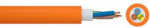Halogeenivaba kaabel (N)HXH-J FE180/E90 5x1,5 RE VDE oranž (500m) 0109650400500