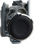 Black flush complete pushbutton &Oslash;22 spring return 1NO unmarked. range of product: Harmony XB4 - device short name: XB4 - fixing collar material: zamak - mounting diameter: 22 mm - contacts operation: slow-break - connections - terminals: screw clamp  ...