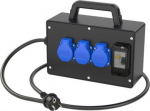 Mobile power distribution unit w/RCD protection 3x16A 250V IP54, TRAUNSEE 9216066E | 9003399120664
