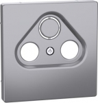 Cover plate for TV-R-SAT outlet, stainles steel, D-Life MEG4123-6036 | 4042811197414