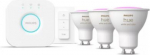 Hue Starter Kit, White and Colour Ambiance, GU10, 4.2W, 400lm, 3 pcs., + bridge + dimmer 929003666510 | 8720169254503
