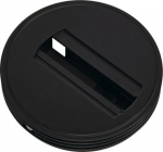 Ceiling plate for luminaires with built-in 240V 1-phase track adapter. 143380 | 4024163142830