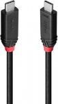 CABLE USB4 240W TYPE C 0.5M/BLACK LINE 37000 LINDY 37000 | 4002888370004
