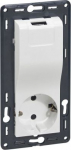 USB + 2P+E German std socket Niloe -with shutters -compact -auto. term. -white 764530 | 3414970804709