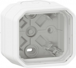 PLEXO 1 GANG BOX - 2 MEMBRANE GLANGS 1 ENTRY - WHITE 069689L | 3414971881518