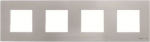 Color: Silver   Size (height x width): 85 x 298 mm.   Mounting plate code suitable for 60mm screw distance boxes: N2271.9, N2271.9G & N2272.9.   Flush mounting boxes code: 1099, 999 & 999.2 2CLA227410N1301 | 8427238080338