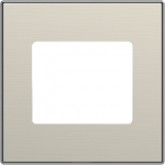 Color: Stainless Steel   Cover plate for Bluetooth module code: 9368.4   Included: cover plate and mounting grid   Without fixing claws 2CLA856850A1401 | 8427238190174