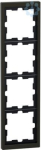D-Life metal frame, 4-gang, mocca m etallic MEG4040-6552 | 4042811198190