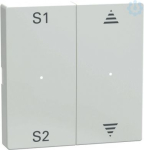 Schneider Electric Merten System M rocker MEG5227-0325 is in color active white for double switch or button. This rocker belongs to M-Arc, M-Elegance, M-Plan, M-Plan glass, M-Smart, M-Star, System M aesthetic group. Its fixing mode is by clamp. The a ...