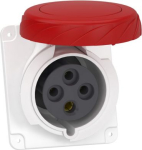 Socket, Mureva PK, panel-mounted, angled, 32A, 3P+E, 400V, IP67 PKF32F734 | 3303432033170