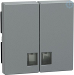 Schneider Electric Merten System M rocker with indicator 437560 is in color aluminium for double switch or button. This rocker with indicator belongs to M-Arc, M-Elegance, M-Plan, M-Plan glass, M-Smart, M-Star, System M aesthetic group. The fixing mo ...