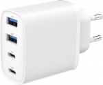 CHARGER USB UNIVERSAL 4P 40W/TA-UC-2A2C-PD40-01-W GEMBIRD TA-UC-2A2C-PD40-01-W | 8716309138116