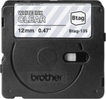 Brother BTAG-135 | White on Clear | Btag BTAG135 | 4977766835916
