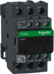 Contactor, TeSys Deca, 3P(3NO), AC-3/AC-3e, <=440V, 38A, 100...250V AC/DC coil, screw clamp terminal LC1D38KUE | 3606480987809