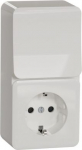 Switch and socket-outlet, Exxact Surface, complete product, 2P + E  white WDE015571 | 3606489504441