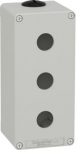 Die cast empty control station, Harmony XAP, XB2 SL, zinc alloy, grey, M25, 3 cut outs 22mm, 80x175x XAPD3503 | 3389118324848